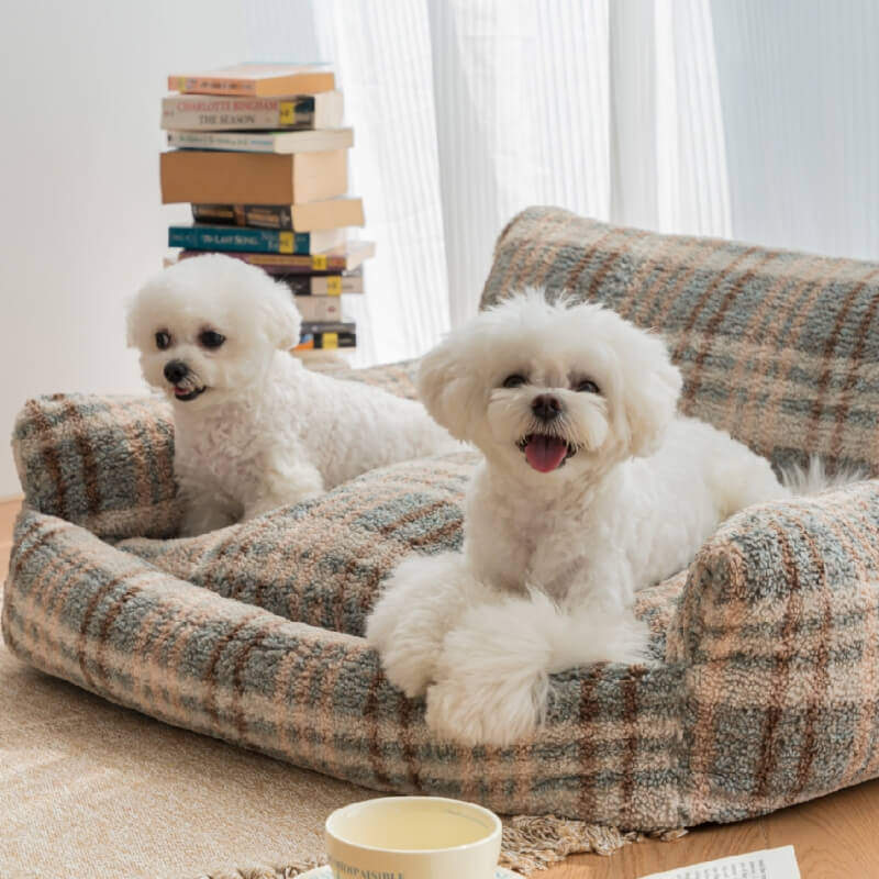 Lazy Holiday Plüsch-Schlafsofa für Hunde und Katzen