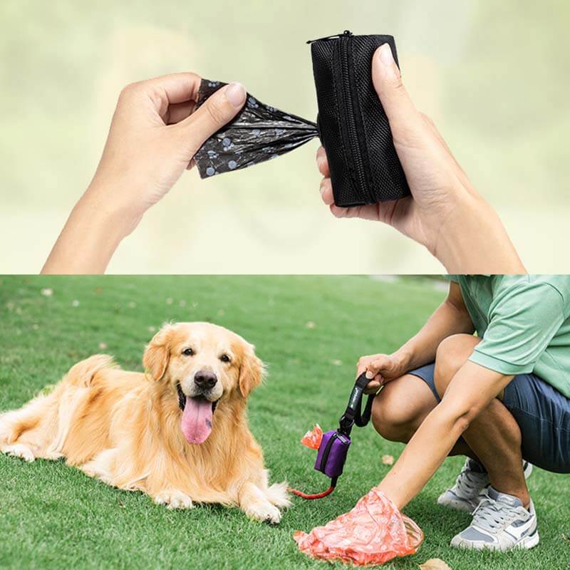 Portable Oxford Fabric Dog Walking Bag Dog Waste Bag Dispenser