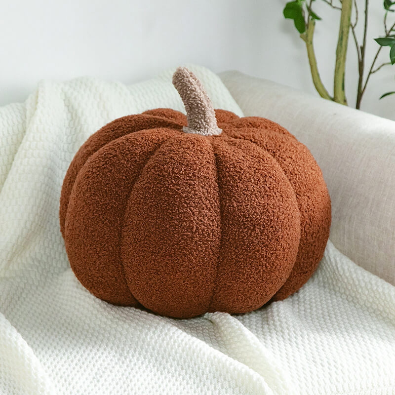 Teddy Fleece Pumpkin Pillow Sofa Pillow