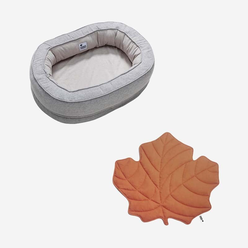 Leaf Shape Dog Blanket With Donut Dog Bed Luxury Dog Gifts