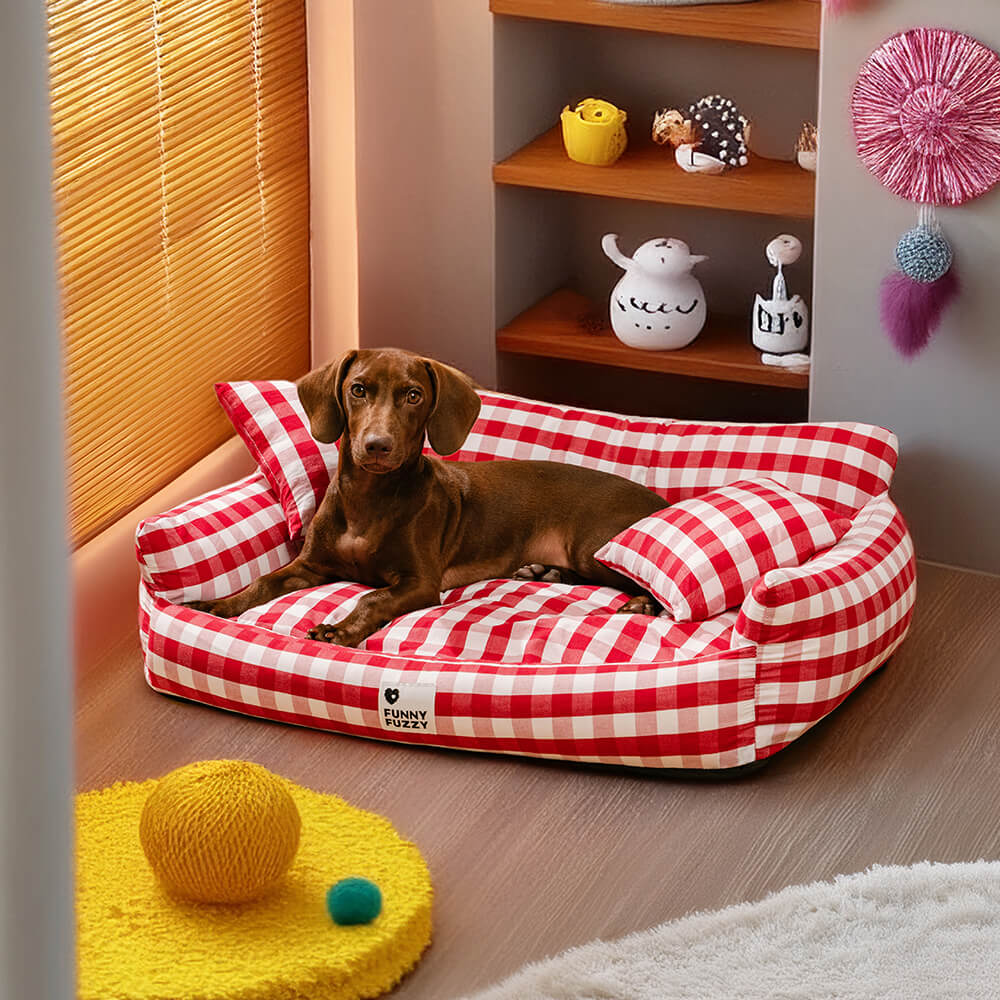 Good Things Linho Respirável Conforto Sofá-cama para animais de estimação Cama para cães