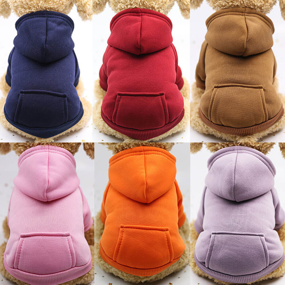 Sweats à capuche colorés et confortables pour chien – Parfaits pour un confort par tous les temps.