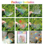 🌈PVC animal colorful anti-collision glass sticker, 6 pcs🪐