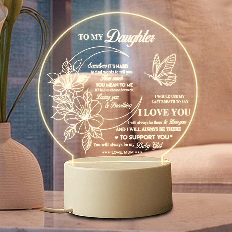 Acrylic Engraved Night Light - Best Mother’s Day Gifts