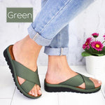 Summer Comfy Plain Peep Toe Casual Slippers