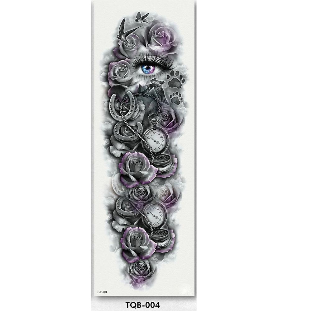 Full Arm sleeve Tattoo Waterproof temporary tattoo Sticker