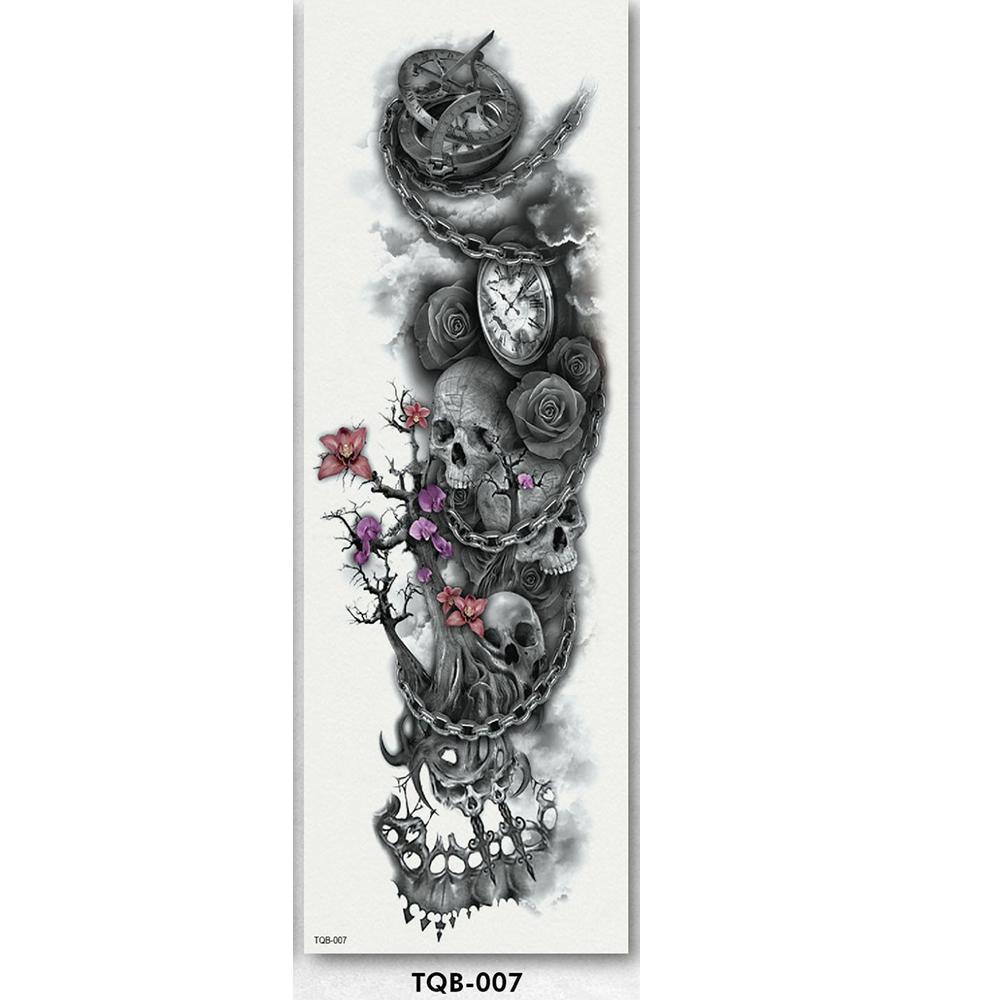 Full Arm sleeve Tattoo Waterproof temporary tattoo Sticker