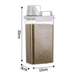 Cereal Dispenser Easy Flow Storage Jar Plastic Grocery Container