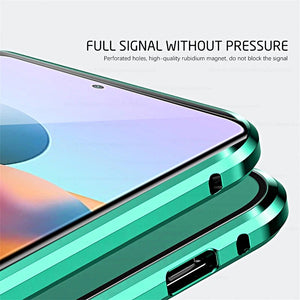 Magnetic Tempered Glass Double-sided Phone Case For Samsung(b)