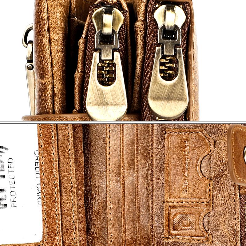 Retro Wallet with Zipper