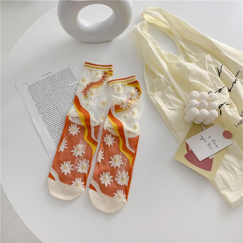 Summer Women Transparent Socks