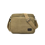 Men's one-shoulder retro canvas bag