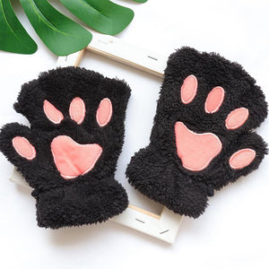 Paw Fingerless Gloves