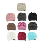 Soft Knit Ponytail Beanie