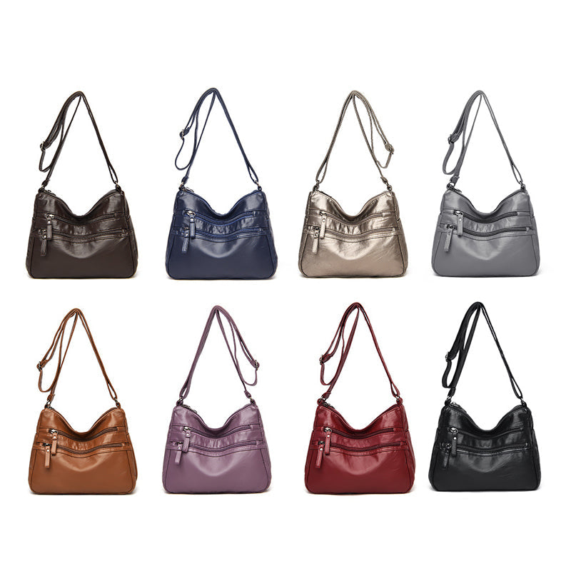 Solid Color Shoulder Bag for Women