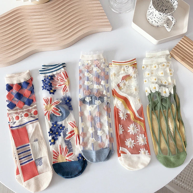 Summer Women Transparent Socks