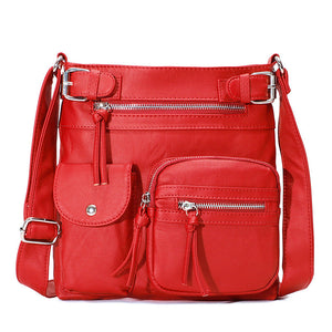 [PRE-SALE 7 DAYS] Multi-Pocket Soft PU Crossbody Bag