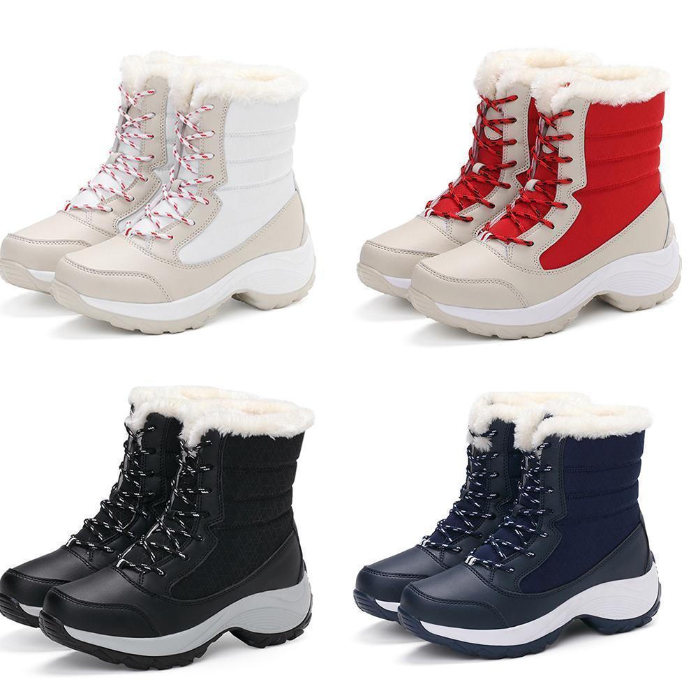 Waterproof Women High-Top Cotton Shoes