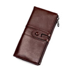 Women Genuine Leather Clutch Long Money Coin Purse