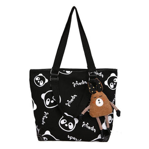 Ladies large-capacity canvas bag