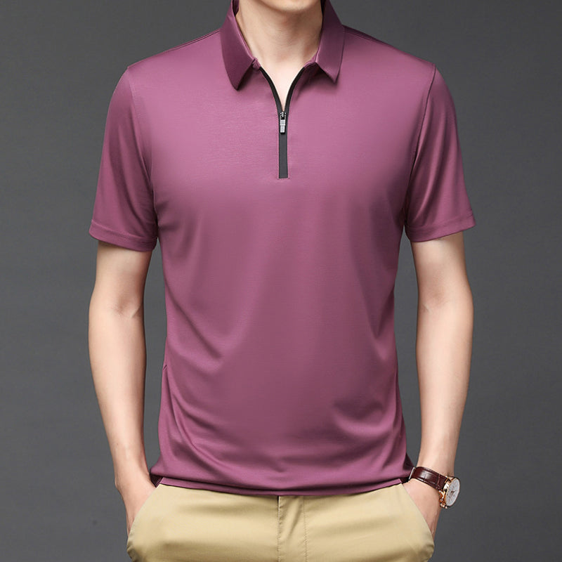 Ice Silk Polo Shirt for Men