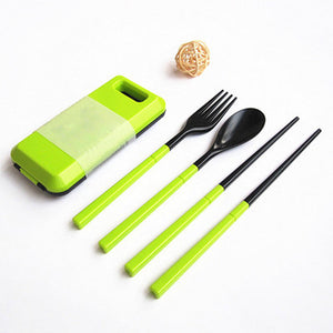 Portable Cutlery Set (Chopsticks Fork Spoon)