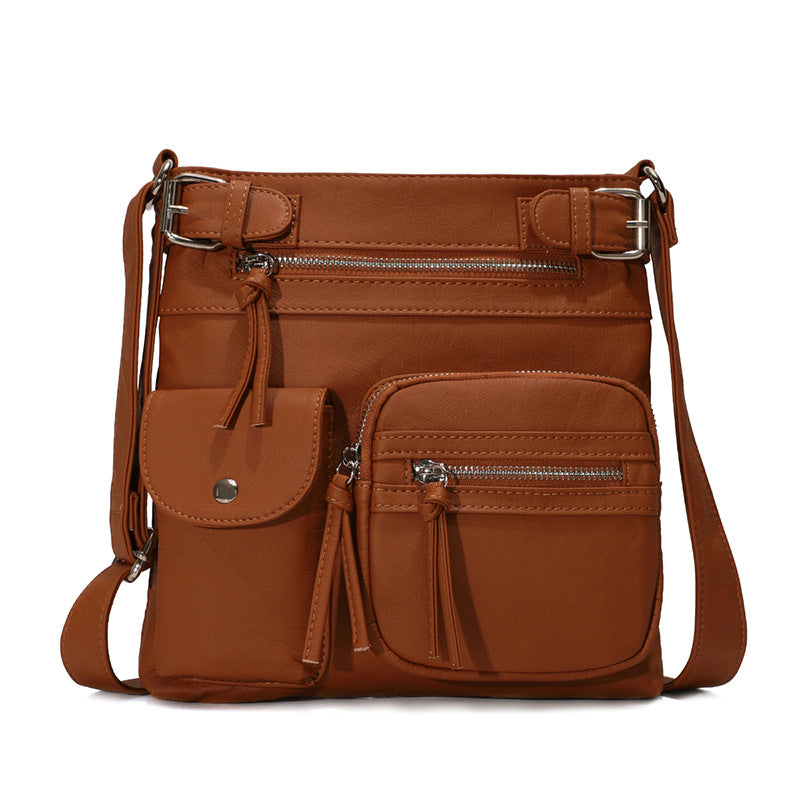 [PRE-SALE 7 DAYS] Multi-Pocket Soft PU Crossbody Bag