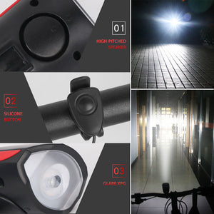 Bicycle USB Charging Horn Front Light