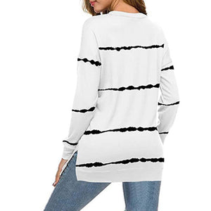 Women Casual Stripe Pullover