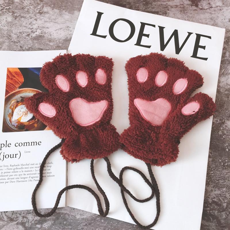 Paw Fingerless Gloves