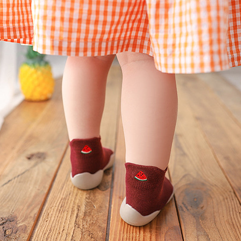 Knitted Embroidered Baby Toddler Shoes