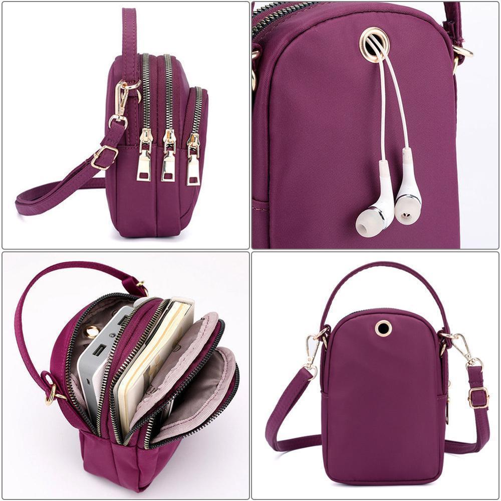 Small colored shoulder bag for women