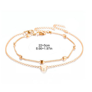 Fashion Heart Anklets for Women