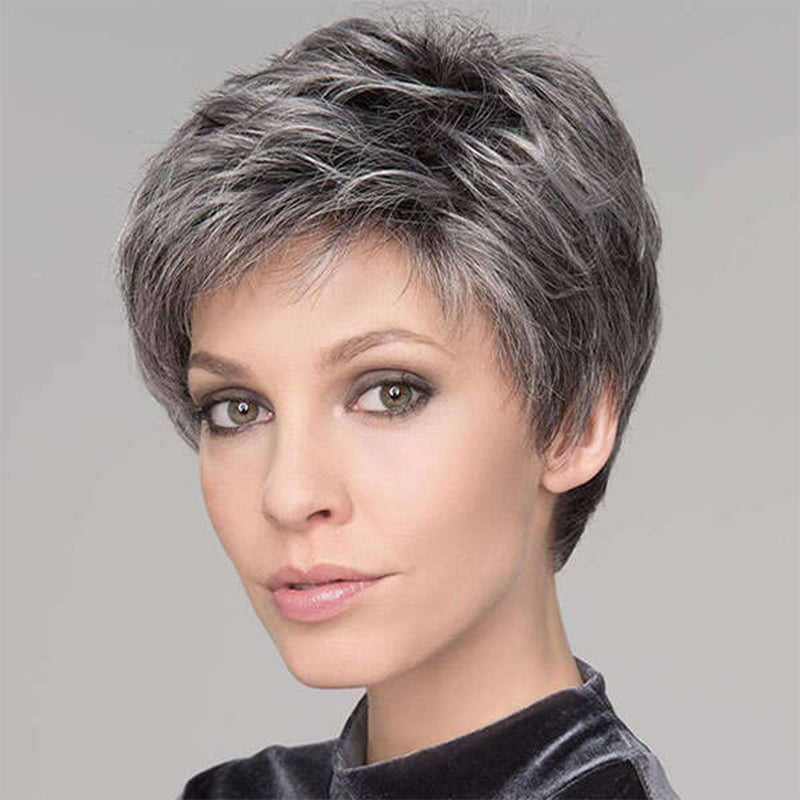 Short Stylized Chemical Fiber Wig