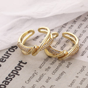 Vintage Gold-plated Adjustable Ring