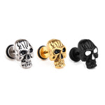 Skull Ear Piercing Earring Stud