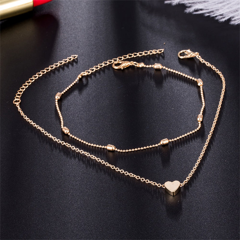 Fashion Heart Anklets for Women