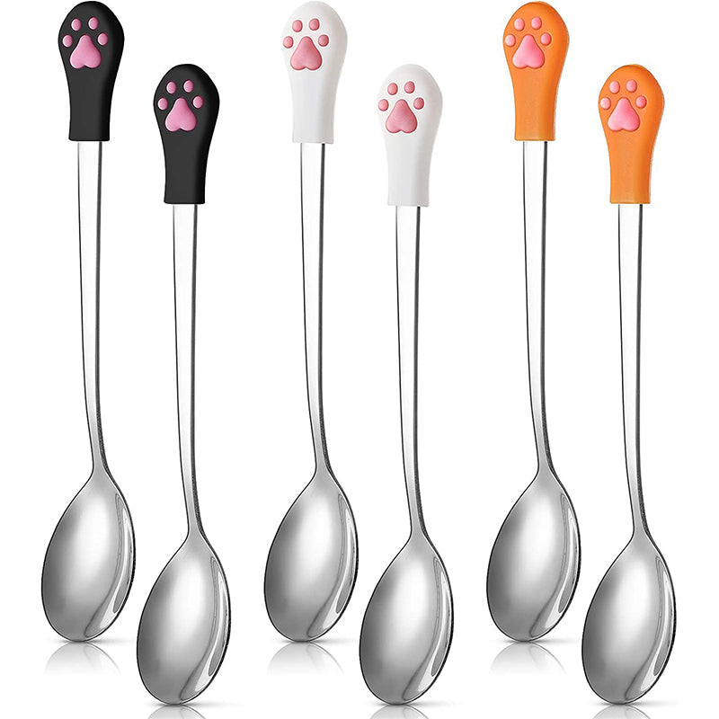 Stainless Steel Food Spoon with Cat Claw