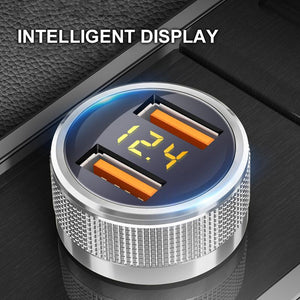 Dual USB Charging Car Cigarette Lighter