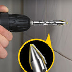 High-strength eccentric twist drill bit