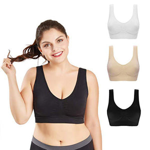 Comfortable Seamless Wire-Free Bra (3pcs/set)