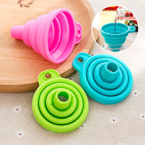 Kitchen Folding Silicone Funnel