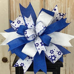 Blue and White Wreath