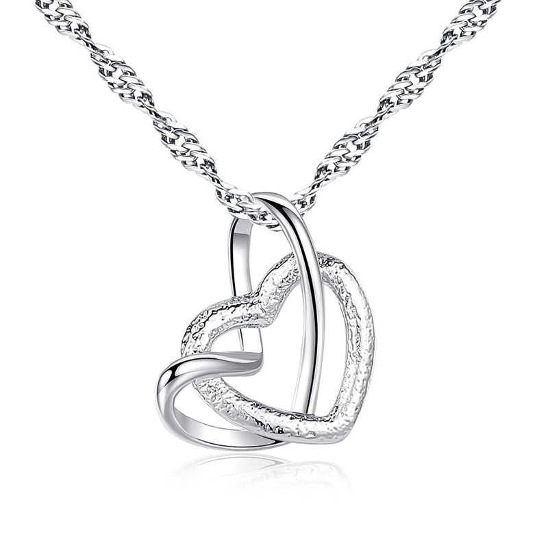 💞Interlocking Heart Necklace -👩‍❤️‍👩''God put us together to be sisters by heart''💝