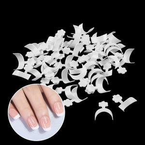 French Manicure Nail Tips (100 PCs)