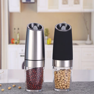 Automatic Electric Gravity Induction Salt and Pepper Grinder