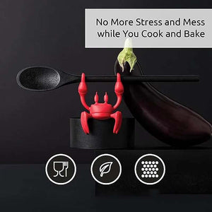 Red the Crab Silicone Utensil Rest