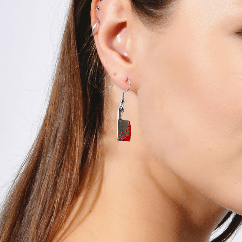 Punk Style Knife Earrings