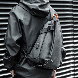 Men's waterproof crossbody chest bag