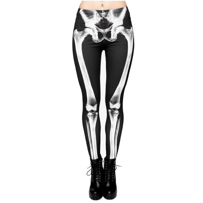 3D Skeleton Leggings for Women